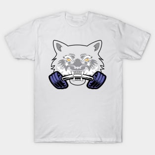 Wolf sport and fitness lovely blend drawing cute cool colorful T-Shirt